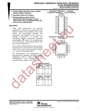 SN74AS241ADW datasheet  